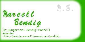 marcell bendig business card